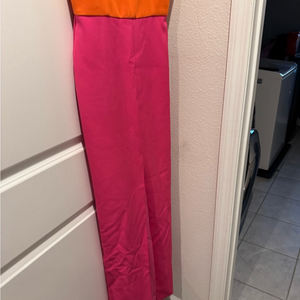 Pink and Orange Maxi Skirt